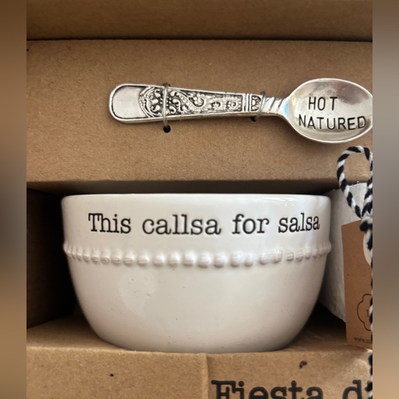 Mud Pie White and Silver Dip Cup Set - Picture 2 of 6